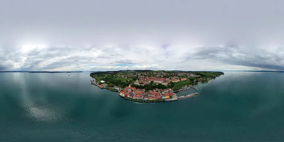 Luftbild von Meersburg am Bodensee