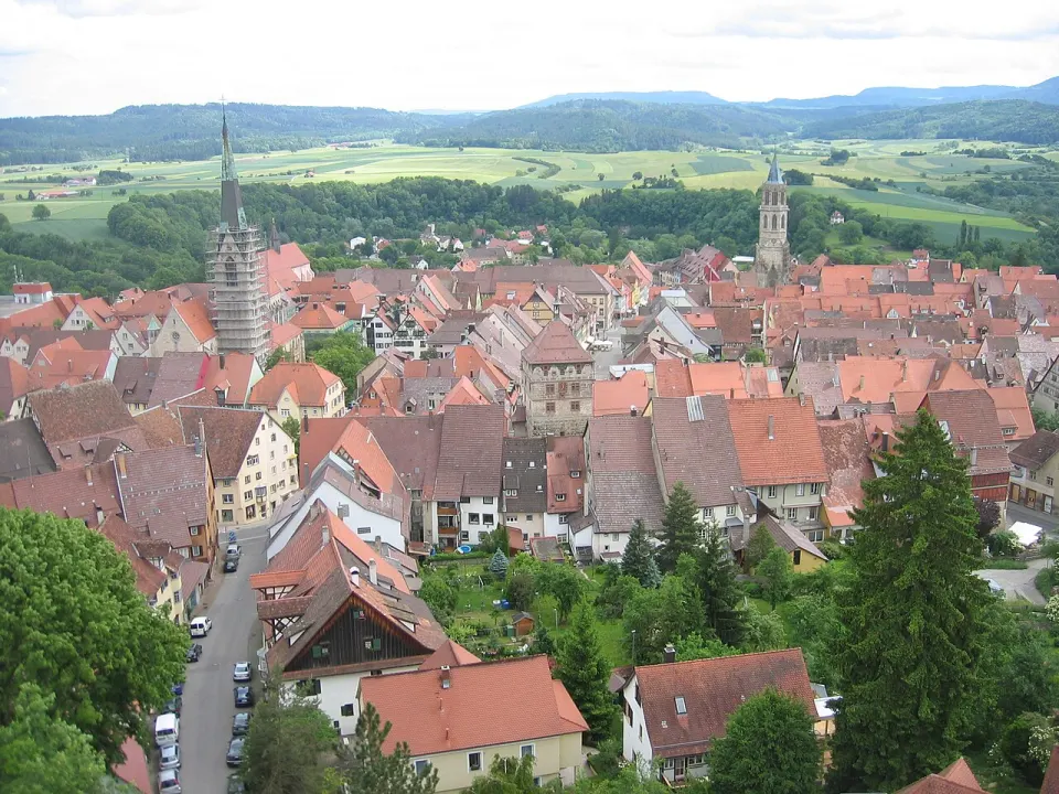 Blick über die historische Altstadt von Rottweil